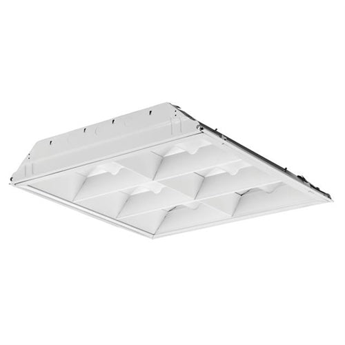Lithonia 2ESL2 20L MVOLT EZ1 LP830 2'x2' Loiuevered LED Troffer, 2000 Lumens, 120-277V, eldoLED Dims to 1%, 0-10V, 80 CRI, 3000K