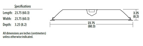 Lithonia 2GTL 2 40L FW A12125 EZ1 LP850 2'x2' LED Recessed Troffer, 4000 Lumens, Flush White Aluminum Door, 0.0125" Frosted Acrylic Lens, 120-277V, eldo Dims to 1%, 5000K