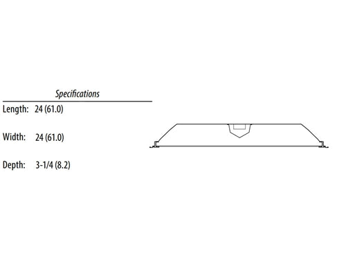 Lithonia 2GTL2 3300LM EL14L LP840 2x2 LED Recessed Troffer 3349 Lumens 32.3 Watt 4000K Battery Backup