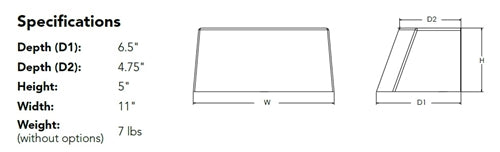 Lithonia ARC1 LED P3 50K MVOLT DDBXD Architecture LED Wall Light, 3000 Lumens, 5000K, 120-277V, Dark Bronze