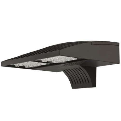 Lithonia DSXW1 LED 10C 530 AMBPC T4M MVOLT DWHXD 20W LED Wall Luminaire, 10 LEDs, 530mA, Amber Phosphor Converted Color Temperature, Type IV Medium Distribution, 120-277V, White Finish