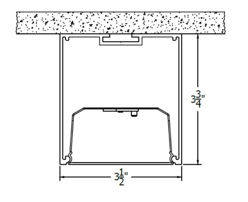 Lithonia S4SD LLP 8FT MSL4 80CRI 35K 1200LMF SCT MIN1 FLL MVOLT WHTT ZT 4' LED Surface Direct Pendant, 8' Run Length/ Section, 80 CRI, 3500K, 1200 Lumens/ Ft, Single Circuit Switch, Dim to 1%, Flush Lens, 120-277V, White Finish, 0-10V