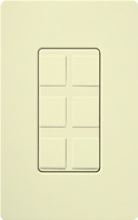 Lutron CA-6PF-LA Claro Field Customizable Multi Port Frame in Light Almond