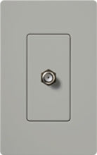 Lutron CA-CJ-GR Claro Single Cable Jack in Gray