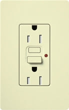 Lutron CAR-15-GFTR-AL Claro Tamper Resistant 15A GFCI Receptacle in Almond (Replaced by CAR-15-GFST-AL)