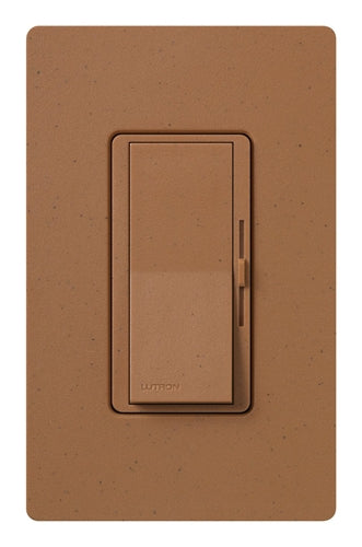 Lutron DVSCRP-253P-TC Diva 250W Dimmable LED or CFL, 500W Incandescent/Halogen, 500W ELVWith Halogen, Single Pole / 3-Way Reverse-Phase Dimmer in Terracotta