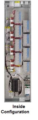 Lutron HWBP-8D-15-120L3 HomeWorks QS Control Panel with Breaker, 8-Module, Standard Breakers, 1-Phase, 3-Wire, 15 A 120/240V