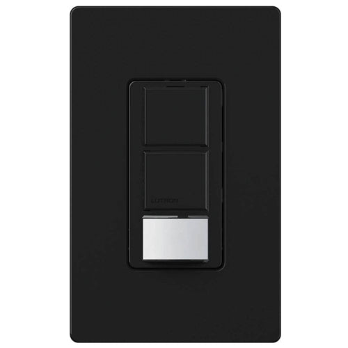 Lutron MS-OPS6-DDV-BL Maestro Dual-circuit Switch with Occupancy/Vacancy Sensor, 6A 120V-277V in Black