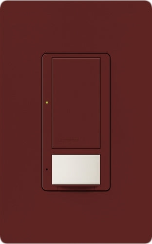Lutron MS-OPS6M2N-DV-MR Maestro Switch with Occupancy/Vacancy Sensor, Neutral Wire Required, Dual Voltage 120V-277V / 6A Multi Location in Merlot