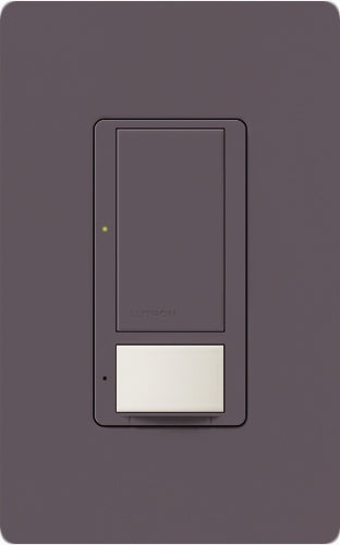 Lutron MS-OPS6M2N-DV-PL Maestro Switch with Occupancy/Vacancy Sensor, Neutral Wire Required, Dual Voltage 120V-277V / 6A Multi Location in Plum