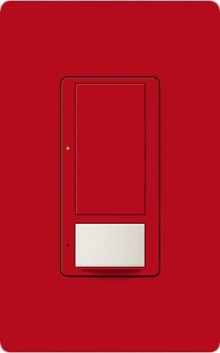 Lutron MS-PPS6-DDV-HT Maestro Dual-circuit Switch with Partial-on Occupancy Sensor, 6A 120V-277V in Hot