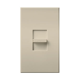 Lutron NTCL-250-LA Nova T 250W Dimmable CFL/LED, 1000W Incandescent/Halogen, 400W Lutron Hi-Lume A-Series LTE LED Drivers, Single Pole Dimmer in Light Almond, Matte Finish