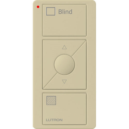 Lutron PJ2-3BRL-GIV-S09 Pico Wireless Control with indicator LED, 434 Mhz, 3-Button with Raise/Lower and Sheer Blind Text Engraving in Ivory
