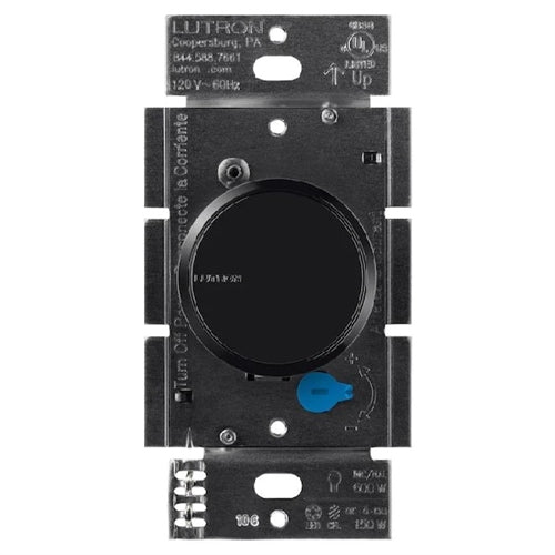 Lutron RCL-153PNL-BL Dalia LED+ 600W Incandescent 150W CFL or LED Single-Pole/3-Way Rotary Light Dimmer in Black