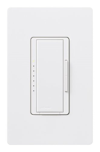 Lutron RRD-PRO-SW 250 W (CFL/LED) or 500 W/VA Incandescent/Halogen/ELV or 400 VA MLV Phase Selectable, Neutral Optional dimmer, Snow