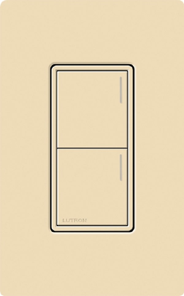 Lutron RRST-W2B-IV RadioRA 3 Sunnata RF Keypad, 2-Button Keypad in Ivory