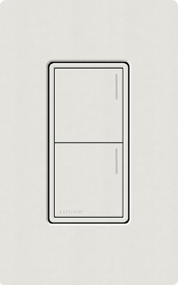 Lutron RRST-W2B-LG RadioRA 3 Sunnata RF Keypad, 2-Button Keypad in Lunar Gray