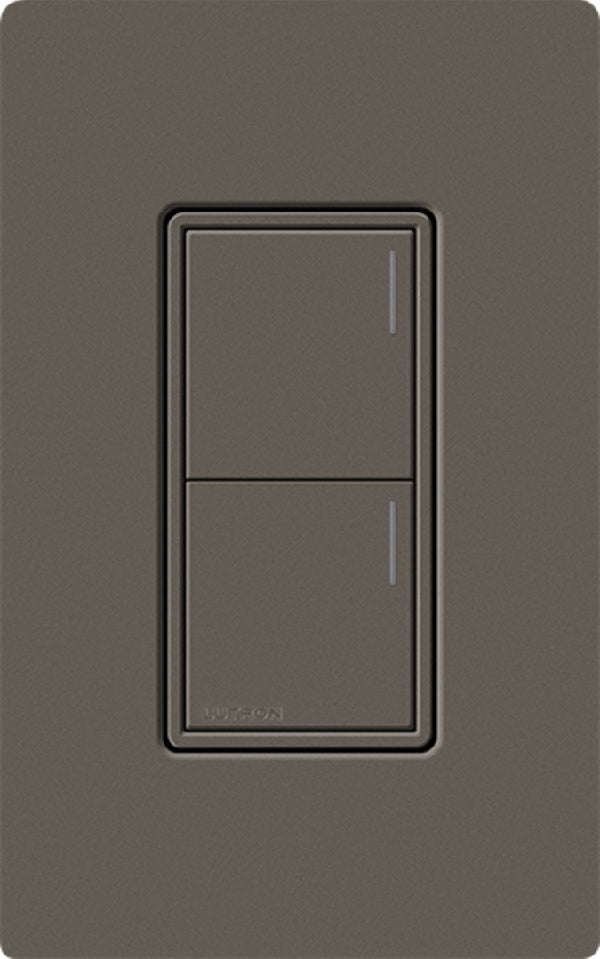 Lutron RRST-W2B-TF RadioRA 3 Sunnata RF Keypad, 2-Button Keypad in Truffle