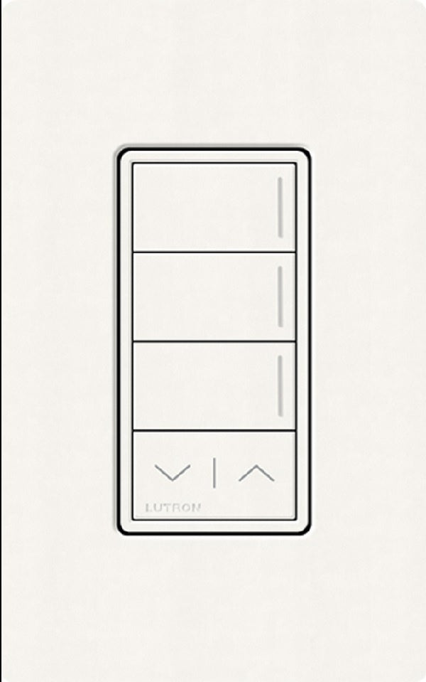 Lutron RRST-W3RL-BW RadioRA 3 Sunnata RF Keypad, 3-Button with Raise/Lower Keypad in Brilliant White