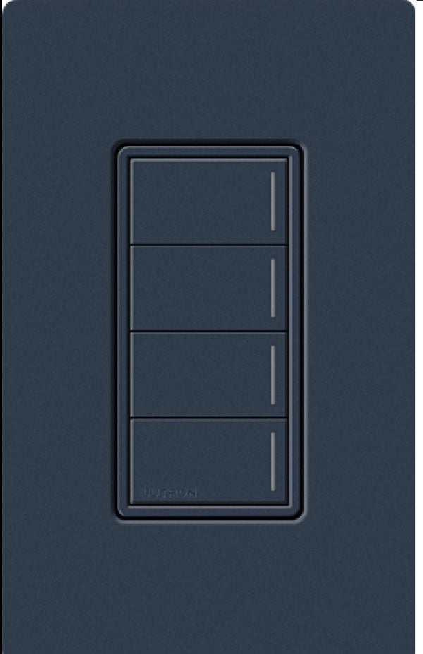 Lutron RRST-W4B-DE RadioRA 3 Sunnata RF Keypad, 4-Button Keypad in Deep Sea