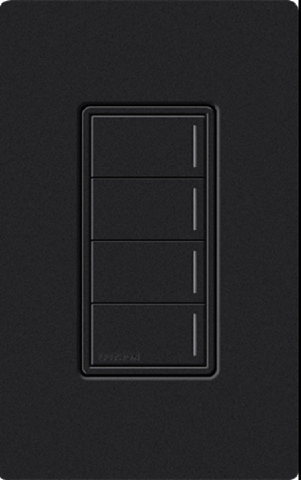 Lutron RRST-W4B-MN RadioRA 3 Sunnata RF Keypad, 4-Button Keypad in Midnight