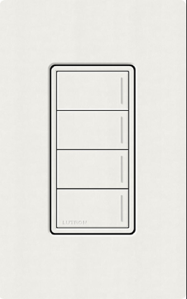 Lutron RRST-W4B-RW RadioRA 3 Sunnata RF Keypad, 4-Button Keypad in Architectural White