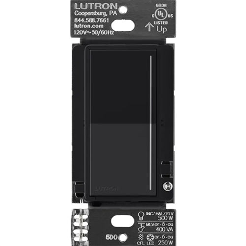 Lutron Sunnata ST-PRO-N-MN 250W LED/CFL or 500W Incandescent/Halogen/ELV or 400VA MLV Phase Selectable, Neutral Dimmer in Midnight