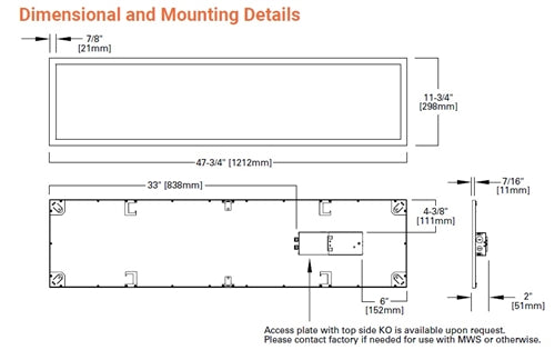 Metalux 14FP4240C 1' x 4' General LED Panel, 38W, 4000K, 80 CRI, 4226 Lumens