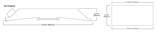 Metalux 24RLN-LD5-45-UNV-L840-CD1-U 2' x 4' Recessed LED, White Steel Door, 4500 Lumens, 120-277V, 80 CRI, 4000K, 0-10V Driver, 1 Driver