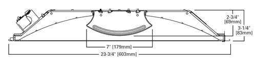 Metalux 24CZ2-50-UNV-EL10W-L840-CD1-U 2'x4' Cruze LED, 5000 Lumens, 120-277V, 4000K, 0-10V 1%-100% Dimming with battery back up