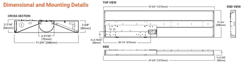 Metalux 14RTC3440 28W 1' x 4' LED Recessed Troffer, 4000K, 3643 Lumens