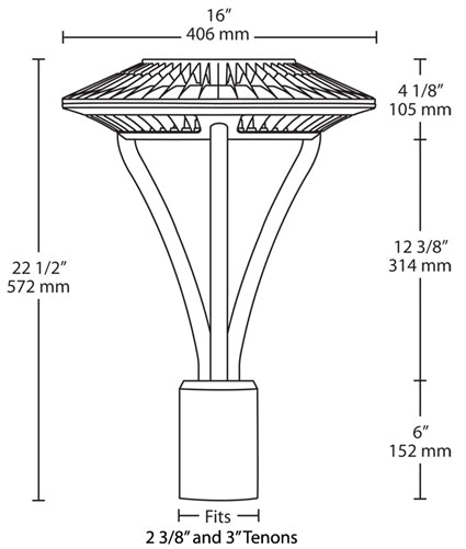 RAB ALED5T78W 78W LED Type V (Circular) Area Light, No Photocell, 5000K (Cool), 7021 Lumens, 64 CRI, 120-277V, Standard Operation, White Finish