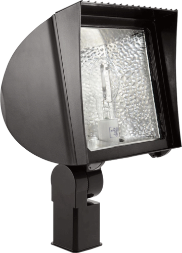 RAB FX70SFQT/PCS FlexFlood Light Slipfitter Mount 70W High Pressure Sodium Lamp 120V-277V Bronze Color with Swivel Photocontrol