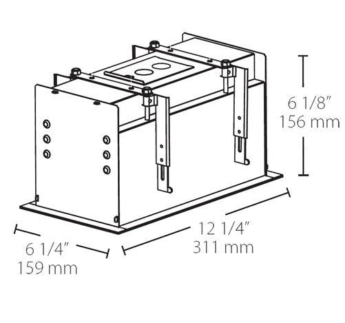 RAB MD2RTW 2 Fixture Heads Recessed Remodeler Housing, 90 CRI, 1/2" Trim Style, White Finish