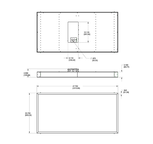 RAB PANEL2X4-59N/LC59W 2' x 4' Recessed LED Panel with Lightcloud Control System, 4000K (Neutral), 8146 Lumens, 83 CRI, 120-277V, Standard Operation, DLC Listed, White Finish