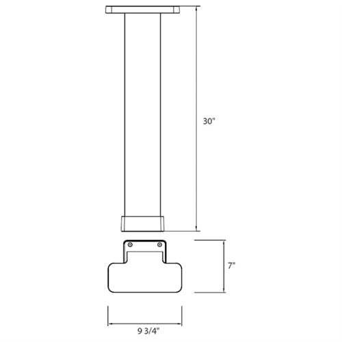 RAB SA-LB LED Bollard 8W 3000K Color Temperature, 84 CRI, Bronze Finish