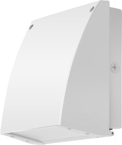 RAB SLIM57YW/PC2 Slim Wallpack 57W LED Lamp, 3000K Warm White White Finish with 277V Photocell