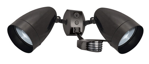 RAB STL2HBLED2X10 20W LED Floodlight with Sensor, With Photocell, 5000K (Cool), 676 CRI, 120-277V, Bronze Finish