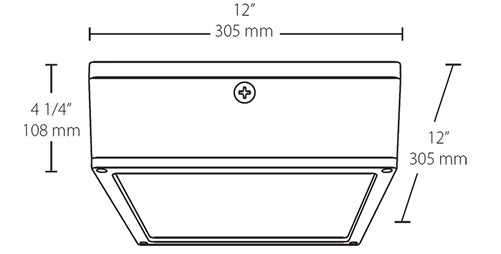 RAB VANLED52YFW/D10 52W LED Canopy Light, 3000K (Warm), 5244 Lumens, 71 CRI, 120V-277V, Flat Lens, Dimmable Operation, DLC Listed, White Finish