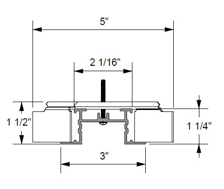 Juno TREC2 TB 8FT BL Trac Lighting 8 ft Track, Trac Master and Trac Lites Track System, T-Bar Ceiling, Black Color