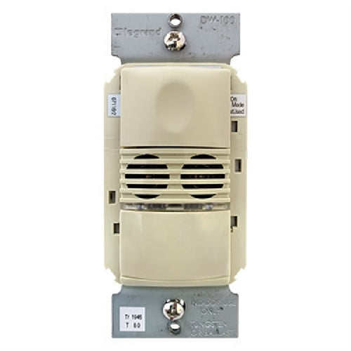 Wattstopper DW-100-I Dual Tech Wall Switch Occupancy Sensor, 120/277V, Ivory