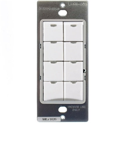 Wattstopper LMSW-108-B Digital Wall Switch, 8-Button with Infrared, Black