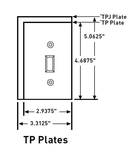 Wattstopper TP26WCC100 Thermoplastic 1-Gang Decorator Wall Plate, White