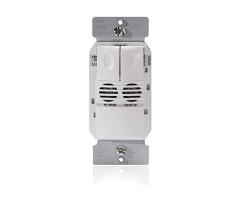 Wattstopper UW-200-G Ultrasonic Wall Switch Occupancy Sensor, 2-Button, 120/277V, Gray