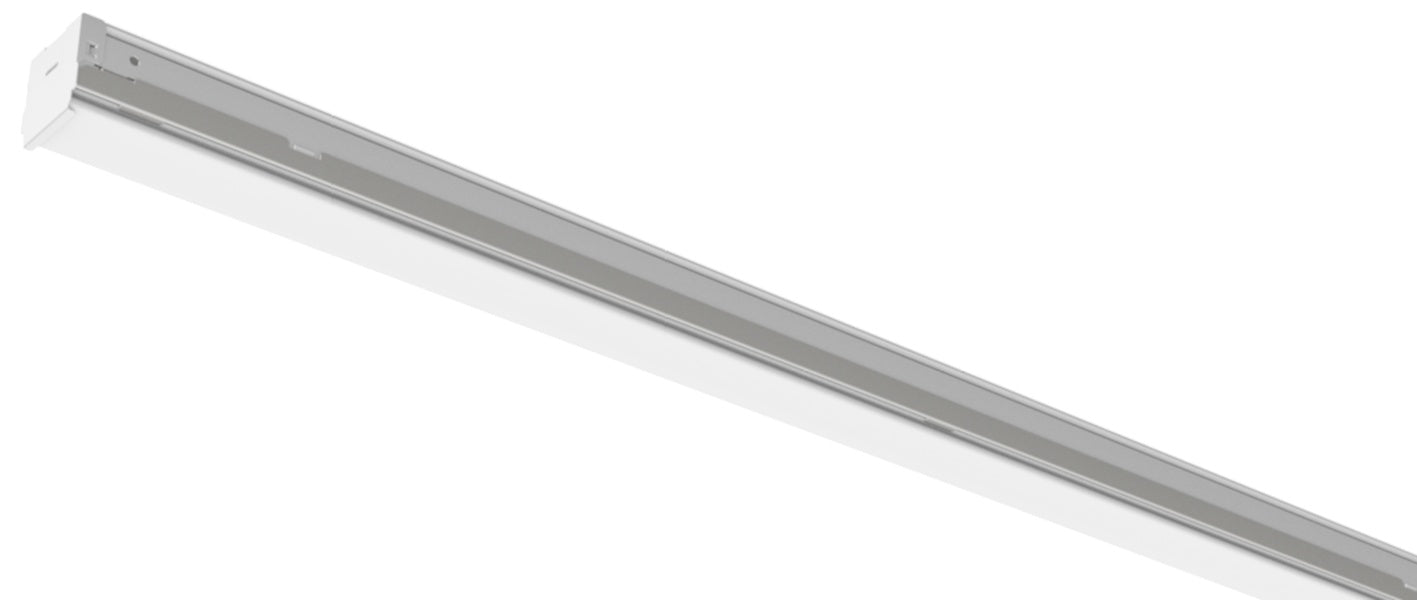 Lithonia ZL1N L48 5000LM FST MVOLT 35K 80CRI E7W WH 48" LED Strip Light, 5000 Lumens, Snap on Frosted Diffuser, 120-277V, 3500K, 80 CRI, 7W Emergency Battery Pack, White