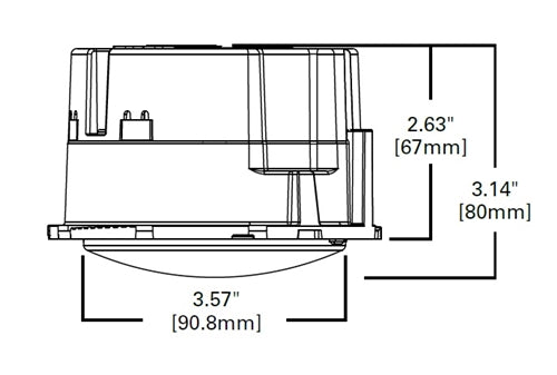 Halo Recessed ML5609VWFLD2W1E 5" and 6" LED Light Module, 650 Lumens, 1800K to 3000K Dim to Warm selectable, 90CRI, Soft focus lens, 120V 5% Dim
