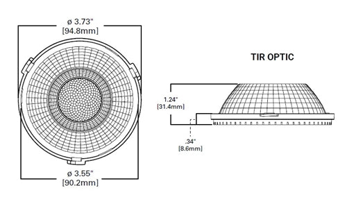 Halo Recessed TIR56WFL55 55 degree wide flood optic