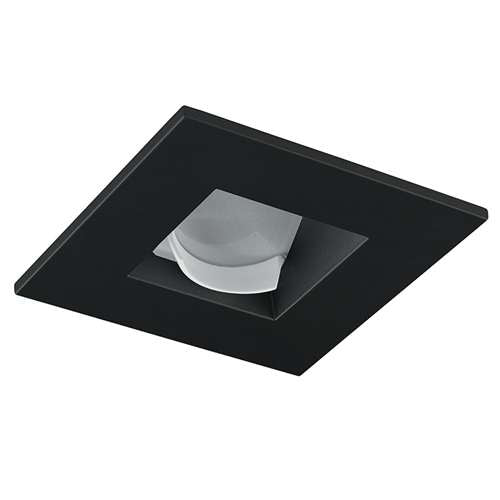 Juno Aculux 2SQWW BD SF Recessed Lighting 2" LED Square Architectural Wall Wash, Black Haze Self Flanged Trim
