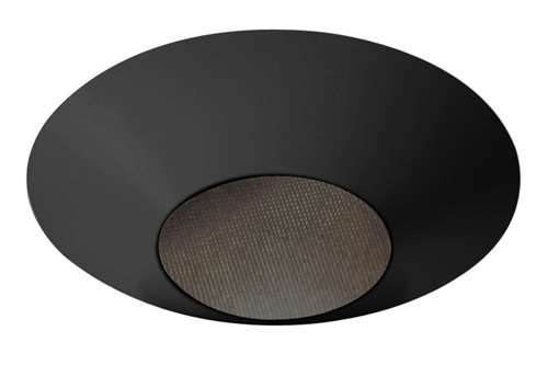 Juno Aculux 3ABV BS BLFM WET Recessed Lighting 3-1/4" Adjustable Regressed Lensed Pinhole Flush Mount, Line Voltage, Low Voltage, LED, Black Alzak Reflector, Black Trim