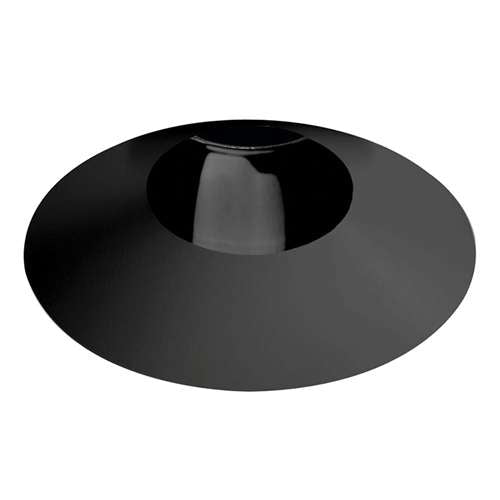 Juno Aculux 3ABV BS BLSF Recessed Lighting 3-1/4" Adjustable Regressed Line Voltage, Low Voltage, LED 1-3/4" Pinhole Black Alzak Reflector, Black Trim